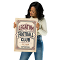 Heritage Crest — Vintage Football Poster